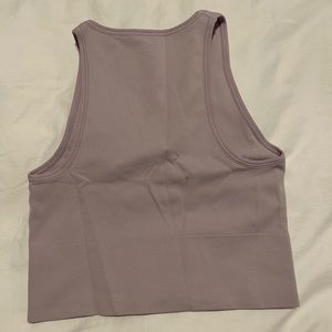 Athleta Aurora Seamless Crop Rib Tank in Lilac